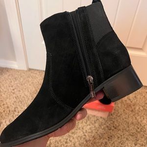 Easy Spirit Black Suede Ankle Boots